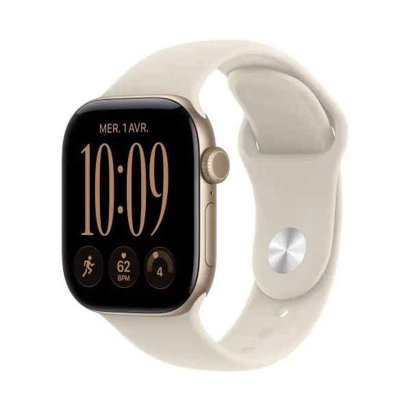 APPLE Watch Séries 12 Bracelet Sport WIFI + Cellular - Neuf Beige