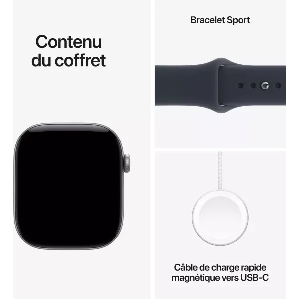 APPLE Watch Séries 12 Bracelet Sport WIFI + Cellular - Neuf Bleu