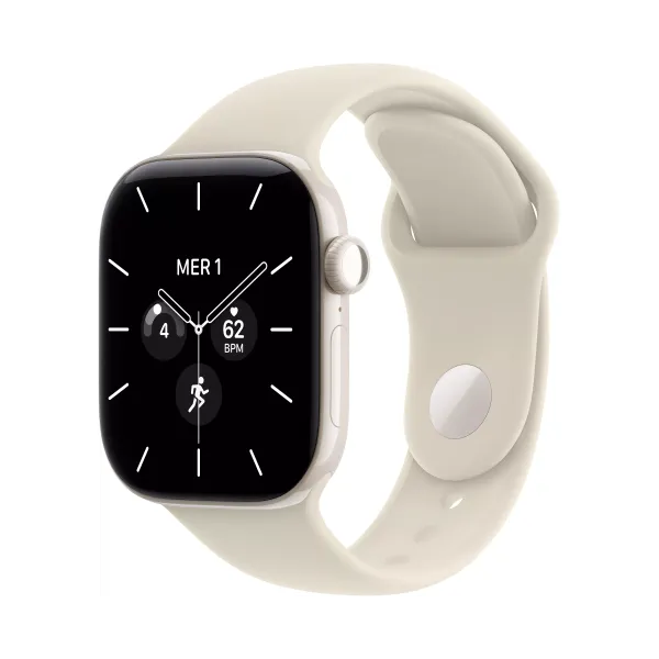 APPLE Watch Séries 12 Bracelet Sport WIFI + Cellular - Neuf Blanc nacré