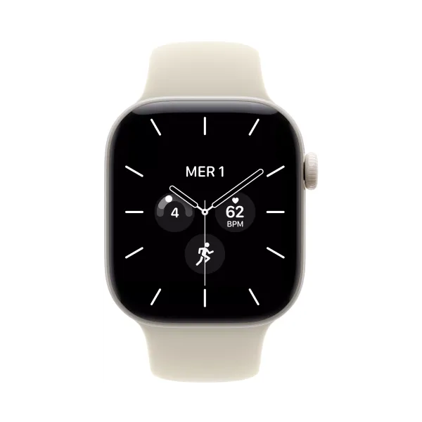 APPLE Watch Séries 12 Bracelet Sport WIFI + Cellular - Neuf Blanc nacré