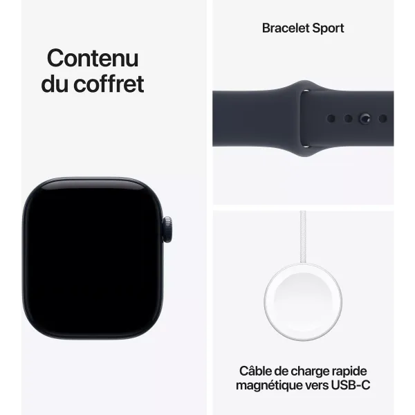 APPLE Watch Séries 12 Bracelet Sport WIFI + Cellular - Neuf Bleu marine
