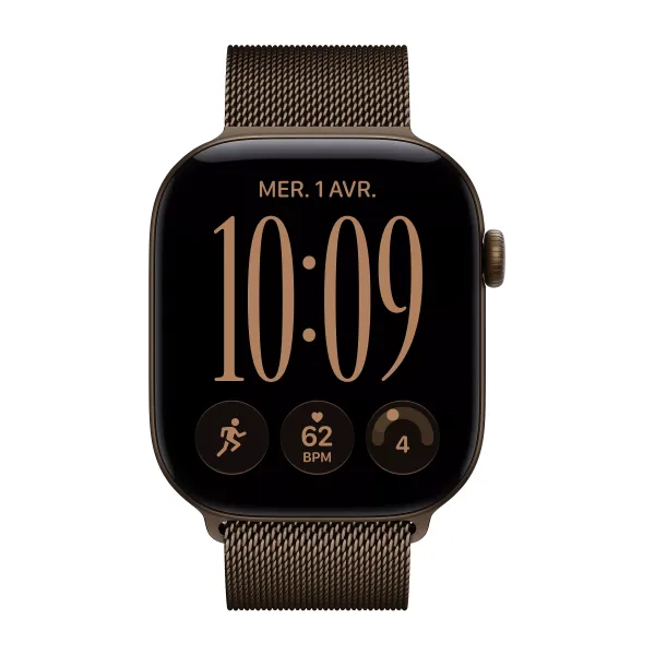 APPLE Watch Séries 12 Bracelet Milanais WIFI - Neuf Bronze
