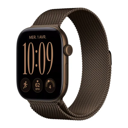 APPLE Watch Séries 12 Bracelet Milanais WIFI + Cellular - Neuf Bronze