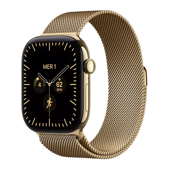 APPLE Watch Séries 12 Bracelet Milanais WIFI + Cellular - Neuf