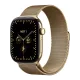 APPLE Watch Séries 12 Bracelet Milanais WIFI + Cellular - Neuf Or