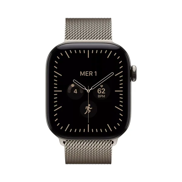 APPLE Watch Séries 12 Bracelet Milanais WIFI + Cellular - Neuf Argent