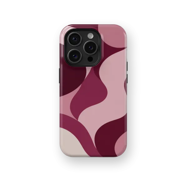 Bordeaux Flow | Coque de téléphone 3D 2en1 Ultra-résistante