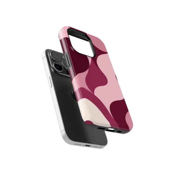 Bordeaux Flow | Coque de téléphone 3D 2en1 Ultra-résistante