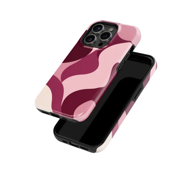 Bordeaux Flow | Coque de téléphone 3D 2en1 Ultra-résistante