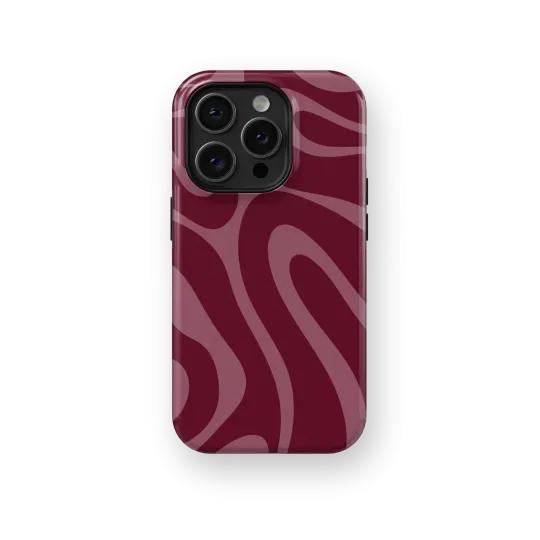 Bordeaux Groove | Coque de téléphone 3D 2en1 Ultra-résistante