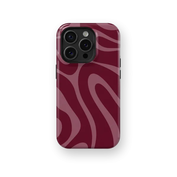Bordeaux Groove | Coque de téléphone 3D 2en1 Ultra-résistante