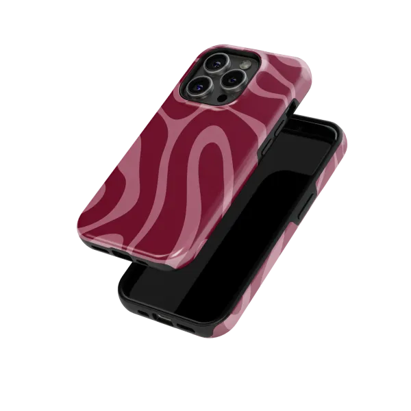 Bordeaux Groove | Coque de téléphone 3D 2en1 Ultra-résistante