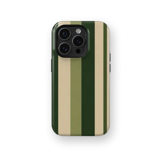 Olive Stripes | Coque de téléphone 3D 2en1 Ultra-résistante