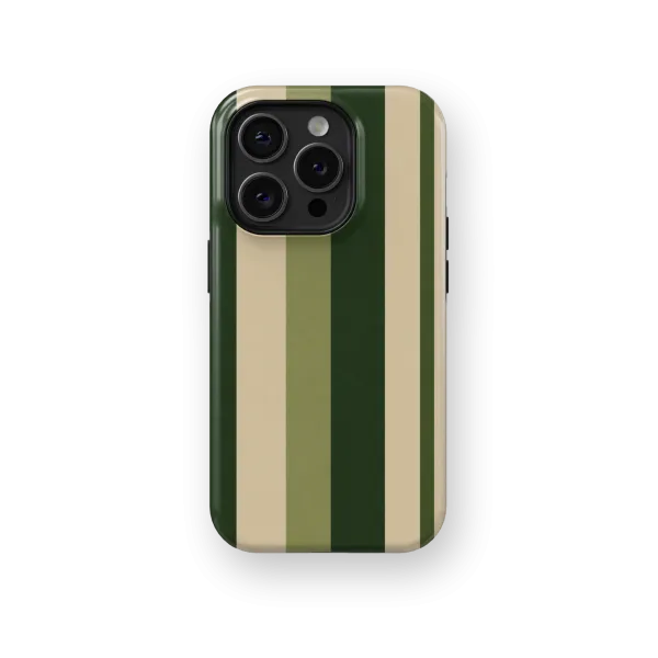 Olive Stripes | Coque de téléphone 3D 2en1 Ultra-résistante