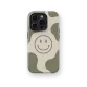 Smiley Vert Kaki | Coque de téléphone 3D 2en1 Ultra-résistante