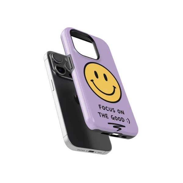 Smiley Violet | Coque de téléphone 3D 2en1 Ultra-résistante