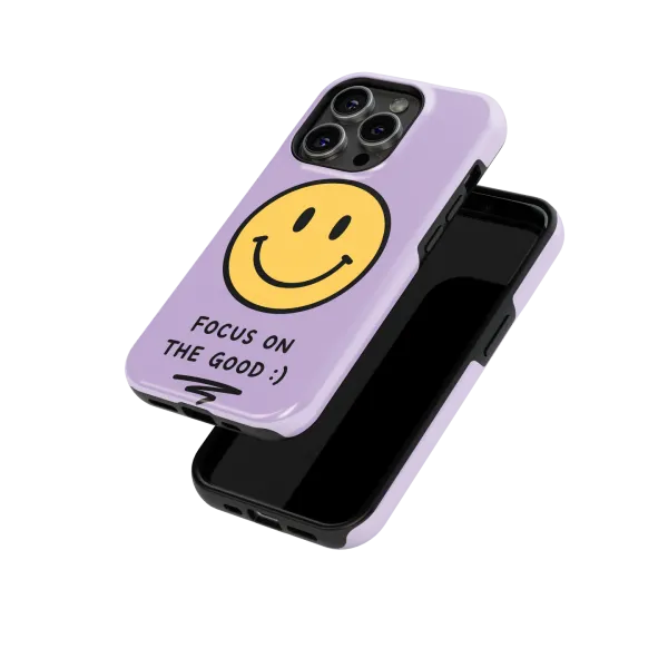 Smiley Violet | Coque de téléphone 3D 2en1 Ultra-résistante