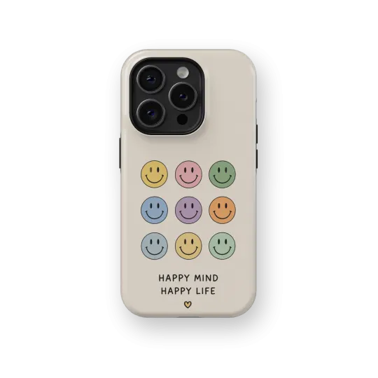 Smiley Multicolore | Coque de téléphone 3D 2en1 Ultra-résistante