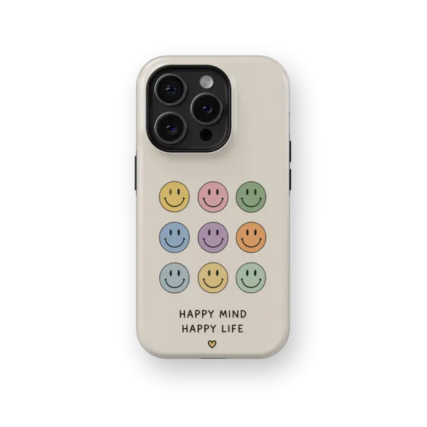 Smiley Multicolore | Coque de téléphone 3D 2en1 Ultra-résistante