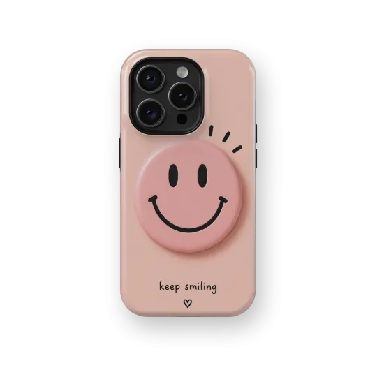 Smiley Rose | Coque de téléphone 3D 2en1 Ultra-résistante