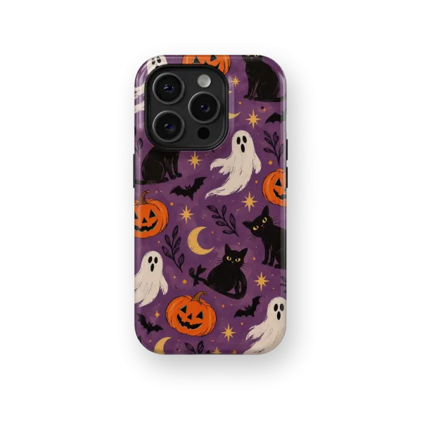 Purple Spooky | Coque de téléphone 3D 2en1 Ultra-résistante