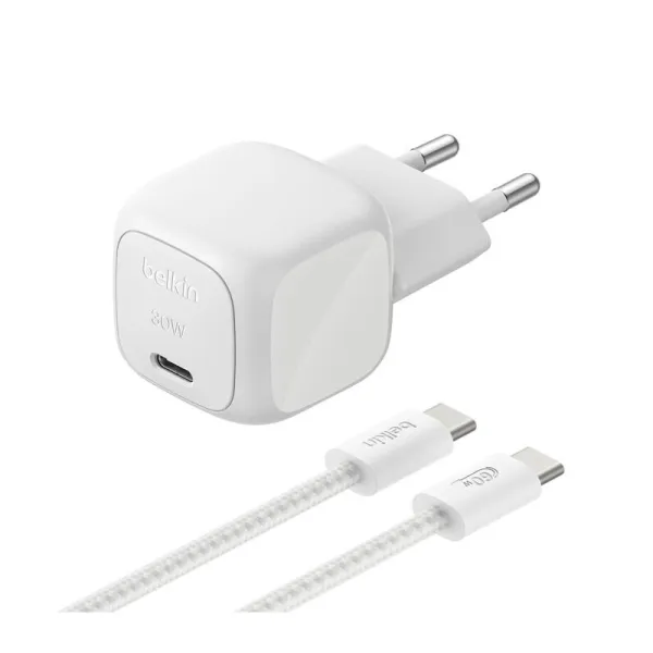 BELKIN - Pack chargeur 30W USB C vers USB C 2M Blanc