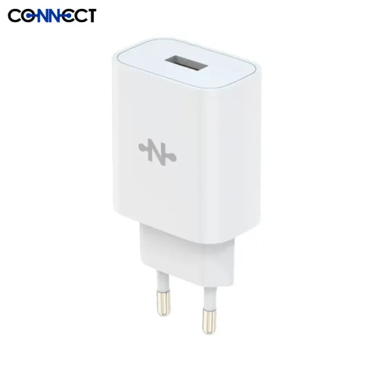 CONNECT - Chargeur Secteur USB Charge Rapide 18W Blanc