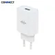 CONNECT - Chargeur Secteur USB Charge Rapide 18W Blanc