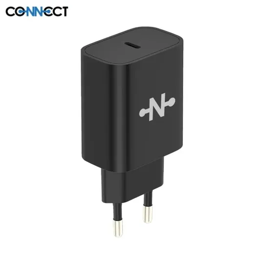 CONNECT - Chargeur Secteur USB-C 20W Noir
