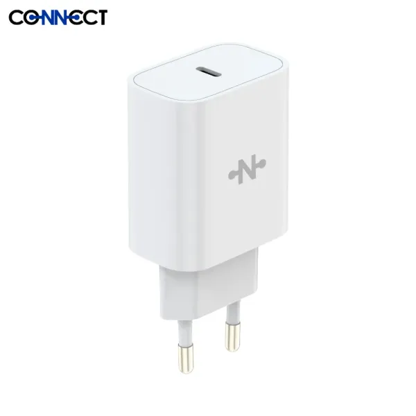 CONNECT - Chargeur Secteur USB-C 20W Blanc