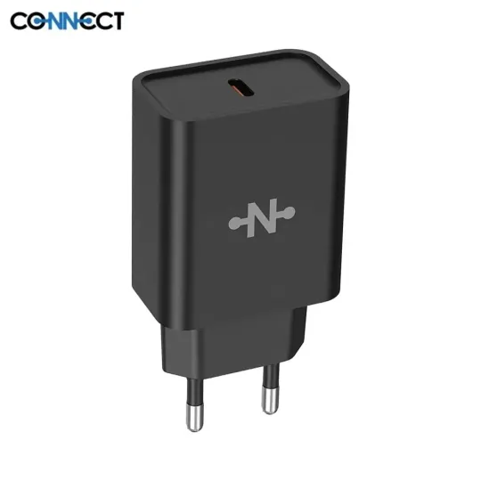 CONNECT - Chargeur Secteur USB-C 25W Noir