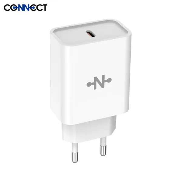 CONNECT - Chargeur Secteur USB-C 25W Blanc