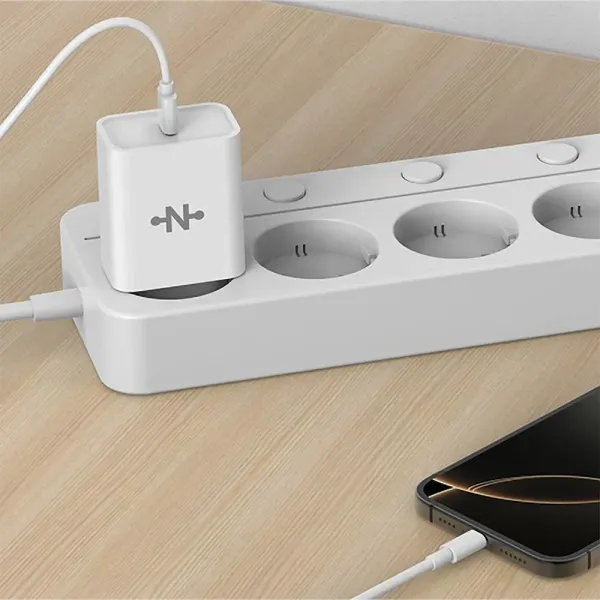 CONNECT - Chargeur Secteur USB-C 25W Blanc
