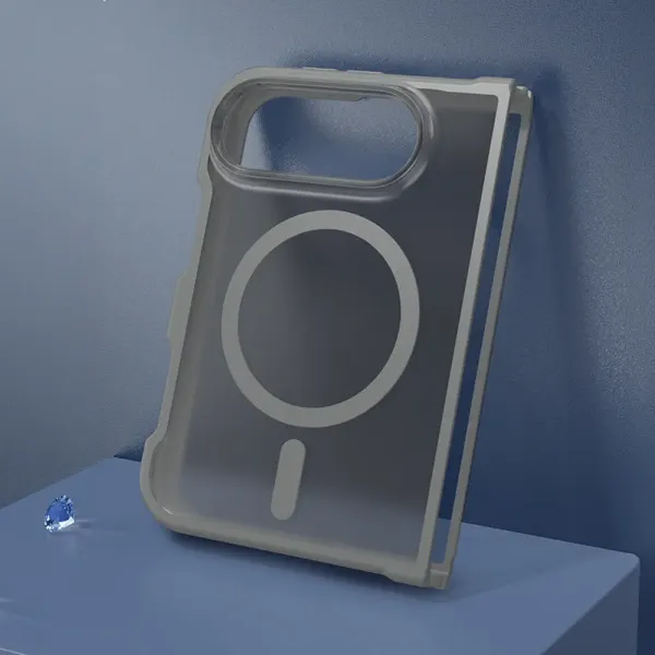 Coque de Protection MagSafe Apple iPhone Duo Gris