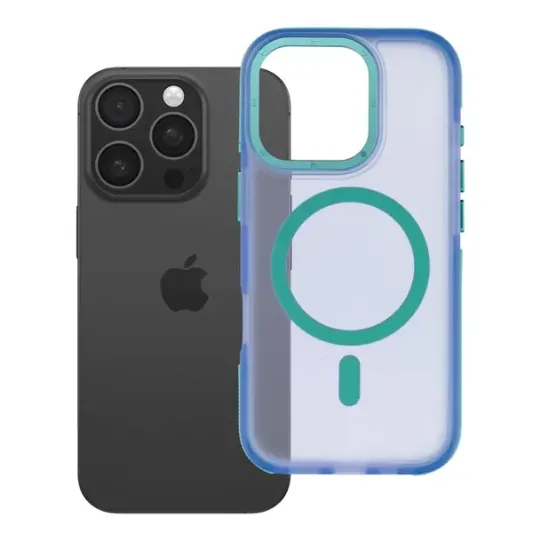 FORCELL Coque F-Protect Vivid Premium compatible MagSafe Bleue iPhone 16 Pro Max