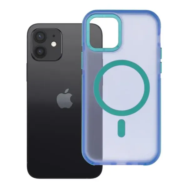 FORCELL Coque F-Protect Vivid Premium compatible MagSafe Bleue iPhone 12 / 12 Pro