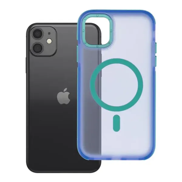 FORCELL Coque F-Protect Vivid Premium compatible MagSafe Bleue iPhone 11