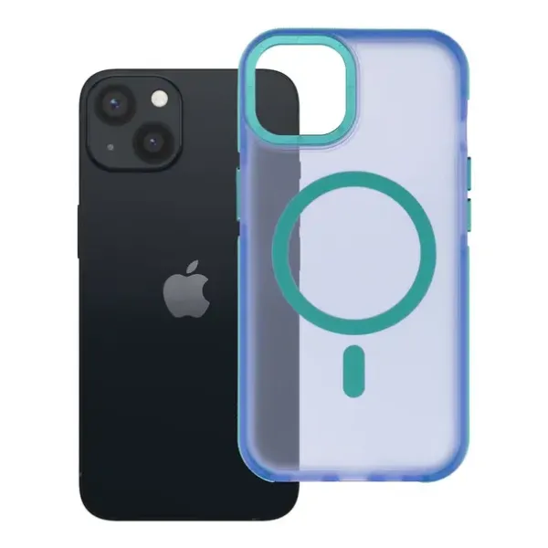 FORCELL Coque F-Protect Vivid Premium compatible MagSafe Bleue iPhone 13 / 14