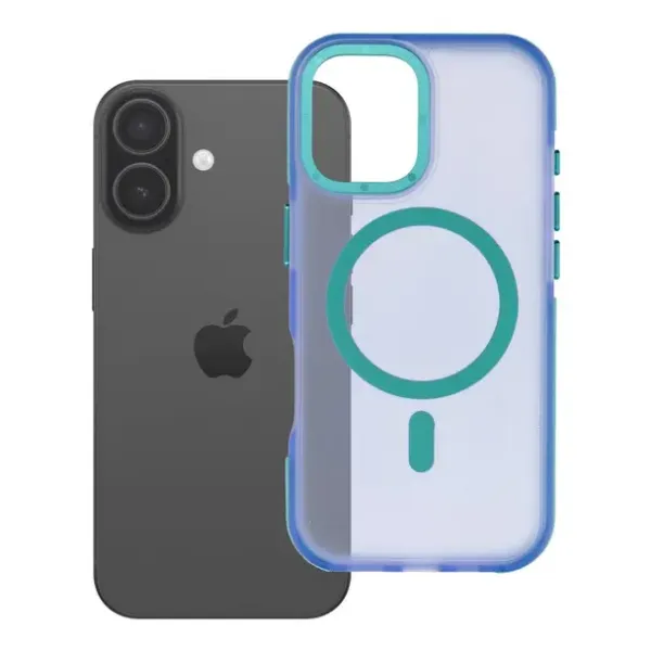 FORCELL Coque F-Protect Vivid Premium compatible MagSafe Bleue iPhone 17