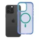 FORCELL Coque F-Protect Vivid Premium compatible MagSafe Bleue iPhone 16 Pro