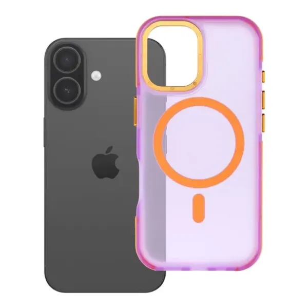 FORCELL Coque F-Protect Vivid Premium compatible MagSafe Rose iPhone 17
