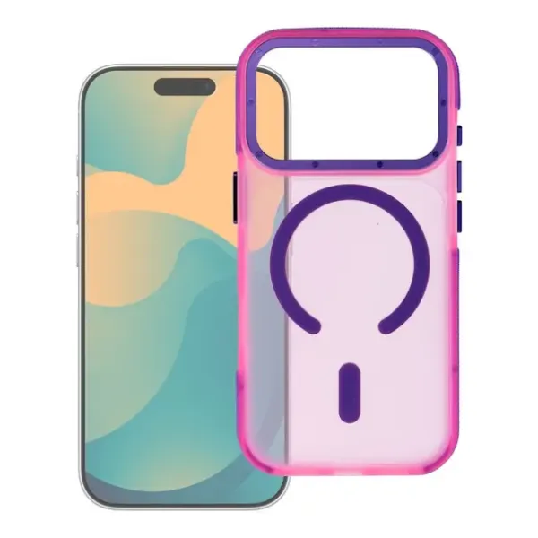 FORCELL Coque F-Protect Vivid Premium compatible MagSafe Rose iPhone 17 et 18 Pro