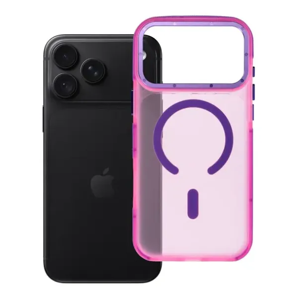 FORCELL Coque F-Protect Vivid Premium compatible MagSafe Rose iPhone 17 et 18 Pro Max