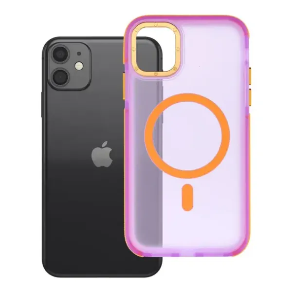 FORCELL Coque F-Protect Vivid Premium compatible MagSafe Rose iPhone 11