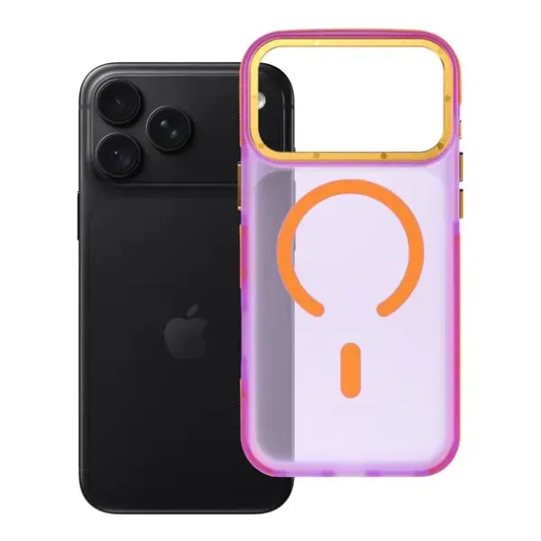 FORCELL Coque F-Protect Vivid Premium compatible MagSafe Rose iPhone 17 et 18 Pro Max
