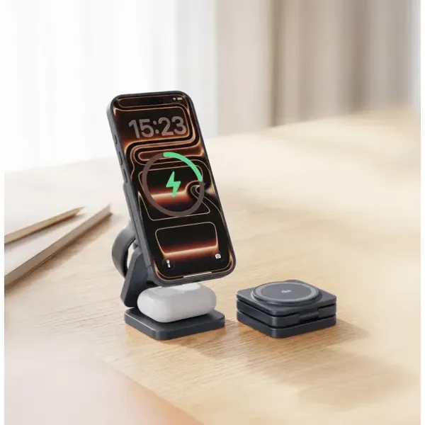 FORCELL Chargeur à induction de bureau ultra-rapide pour iPhone et Samsung 25W