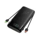 FORCELL Batterie externe multicharge avec câbles intégrés Type C et Lightning