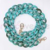 Chaine grosse maille avec pad universel - serie CAPRI -TURQUOISE 1.2M