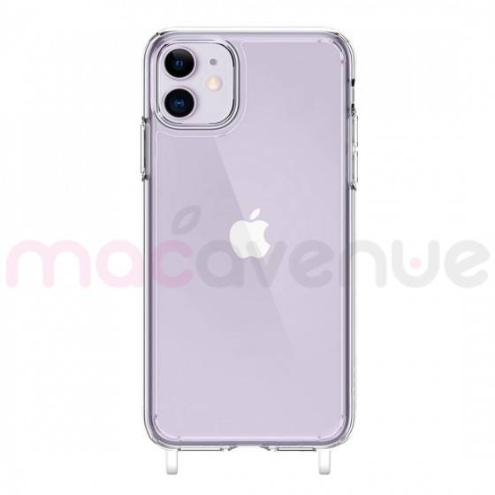 Coque renforcée transparente Skinmoove TPU/PC avec anneau pour iphone 11