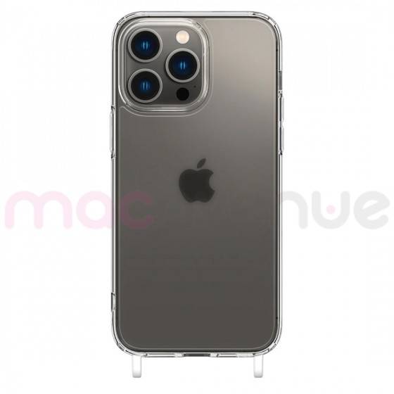 Coque renforcée transparente Skinmoove TPU/PC avec anneau pour iphone 14 Pro